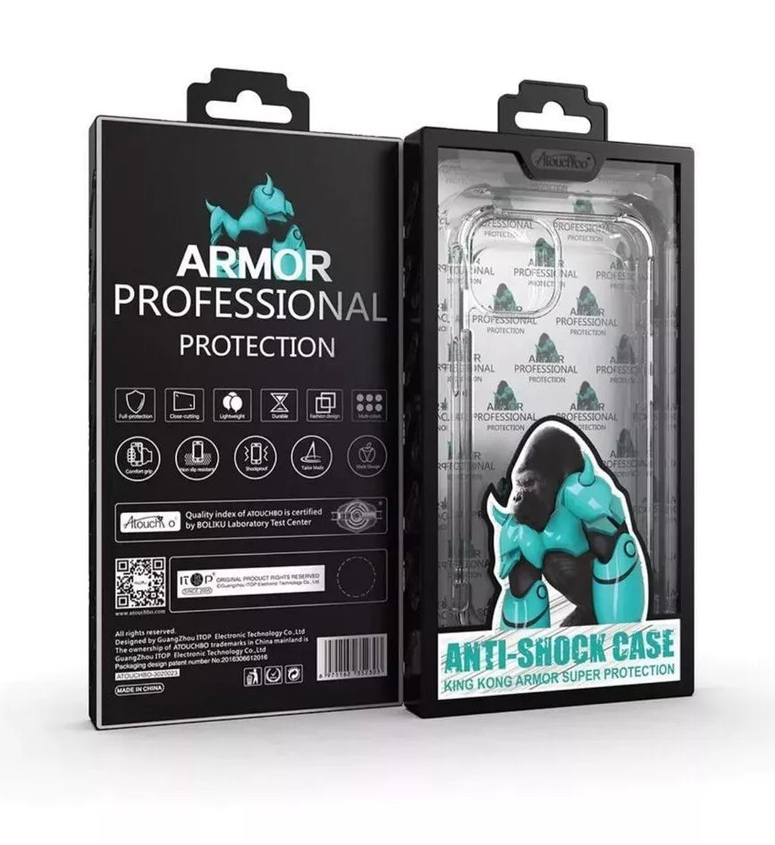 Gorilla Hard edge Shockproof Anti-burst Case Clear Cover For iPhone 15 14 13 Pro